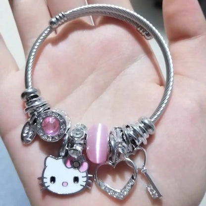 Crystal Love Hello Kitty  Bracelets