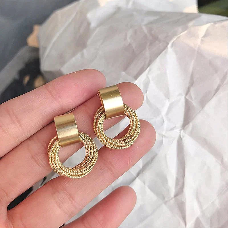 Luxury Gold Hoop Earrings