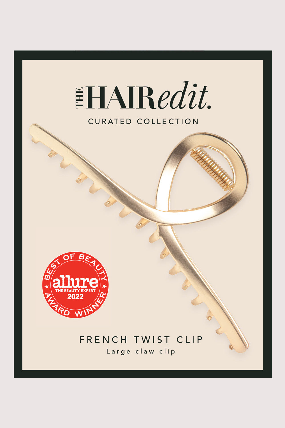 French Twist Claw Clip - Gold