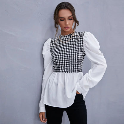 Elegant O-Neck Blouse