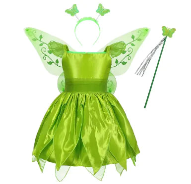 Disney Girls Princess Costume: Elsa, Anna, Jasmine, Rapunzel Dress for Kids