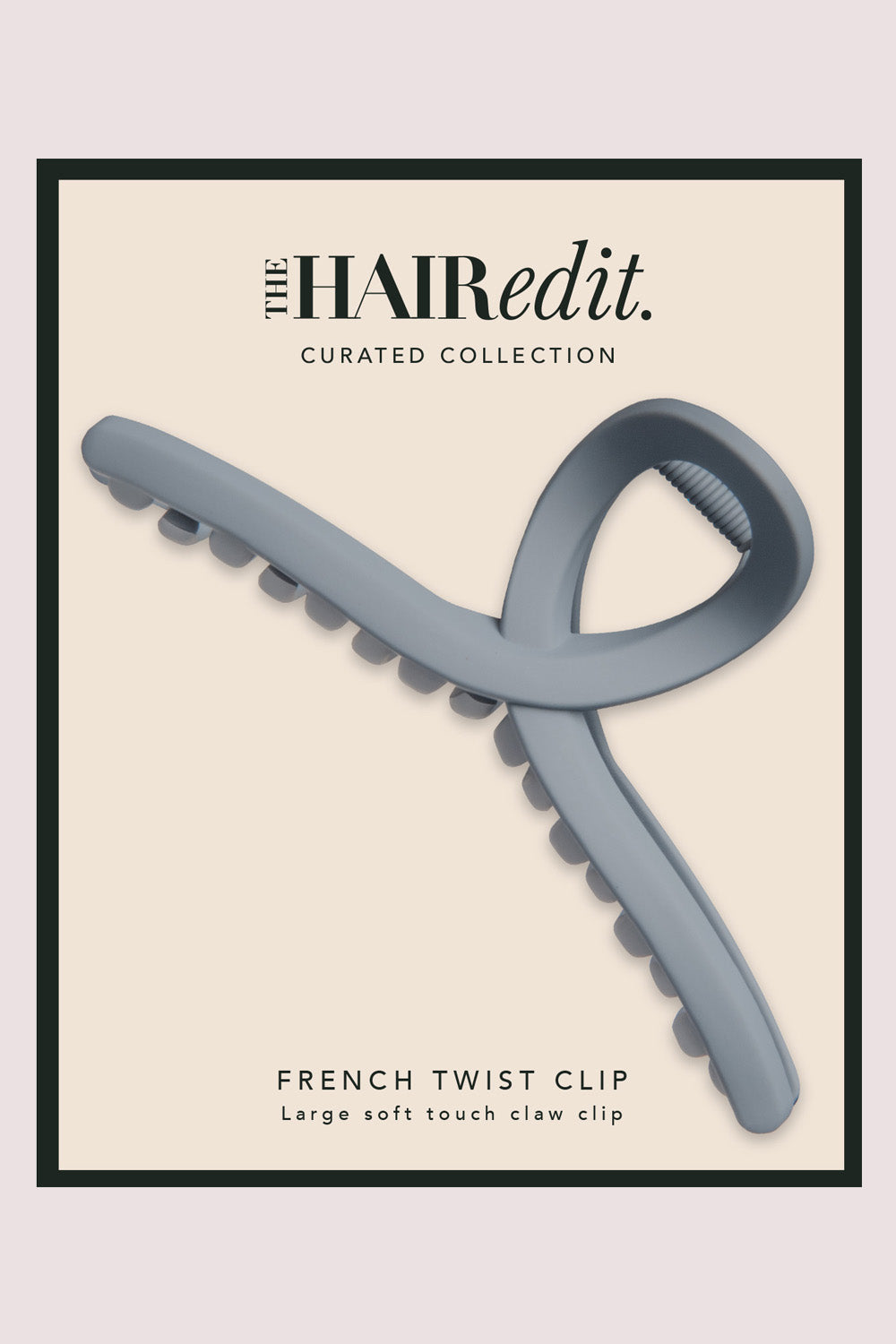 French Twist Claw Clip - Slate