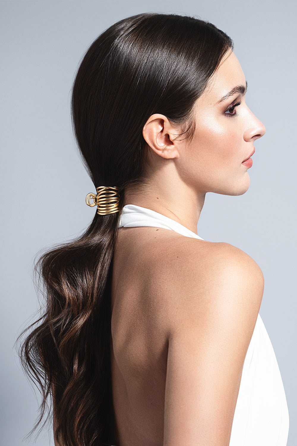 Gilded Wrap Ponytail Cuff Clip