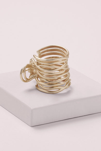 Gilded Wrap Ponytail Cuff Clip