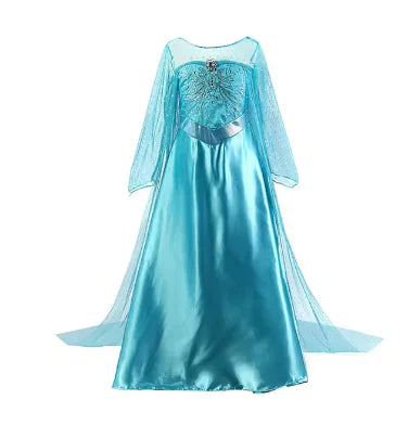 Disney Girls Princess Costume: Elsa, Anna, Jasmine, Rapunzel Dress for Kids