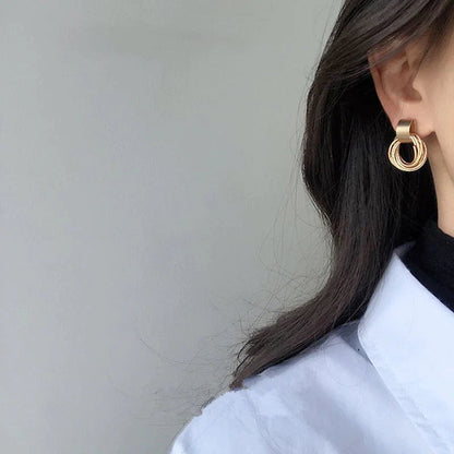 Luxury Gold Hoop Earrings