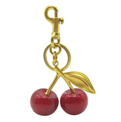 Cherry Crystal Keychain